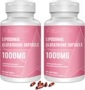 LiposomalのグルタチオンのSoftgels 1500MGのビタミンC、よりよい吸収、健康な老化、デトックス、免疫の健康、120のSoftgelsのための非GMOの強力な酸化防止剤が付いている減らされたグルタチオンの補足