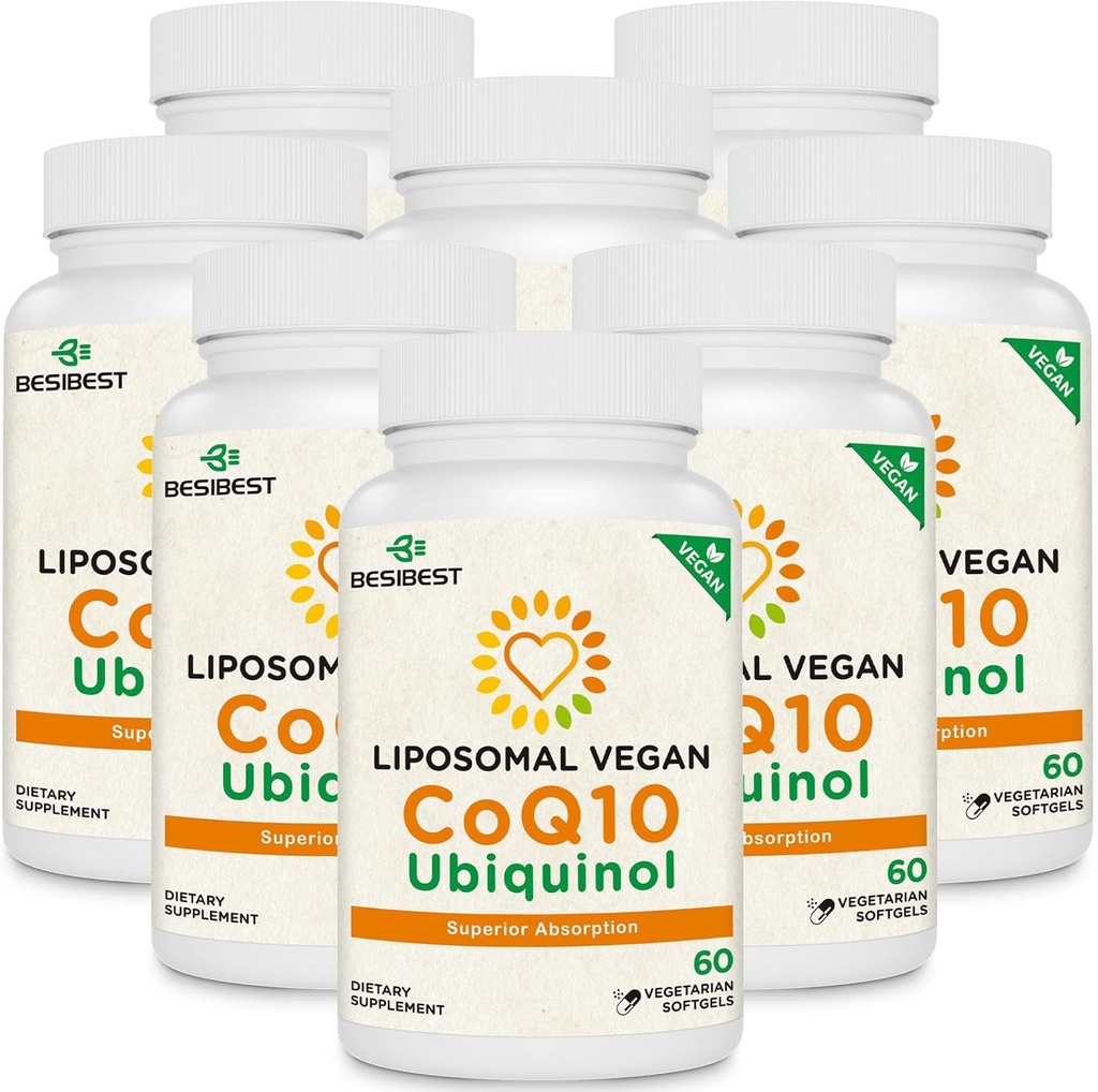 1000mg Liposomal CoQ10 Ubiquinol、480ビーガンSoftgels、高吸収Ubiquinol CoQ10の補足、中心機能及びエネルギー生産のためのCoenzyme Q10の活動的な酸化防止の形態