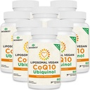 1000mg Liposomal CoQ10 Ubiquinol、480ビーガンSoftgels、高吸収Ubiquinol CoQ10の補足、中心機能及びエネルギー生産のためのCoenzyme Q10の活動的な酸化防止の形態