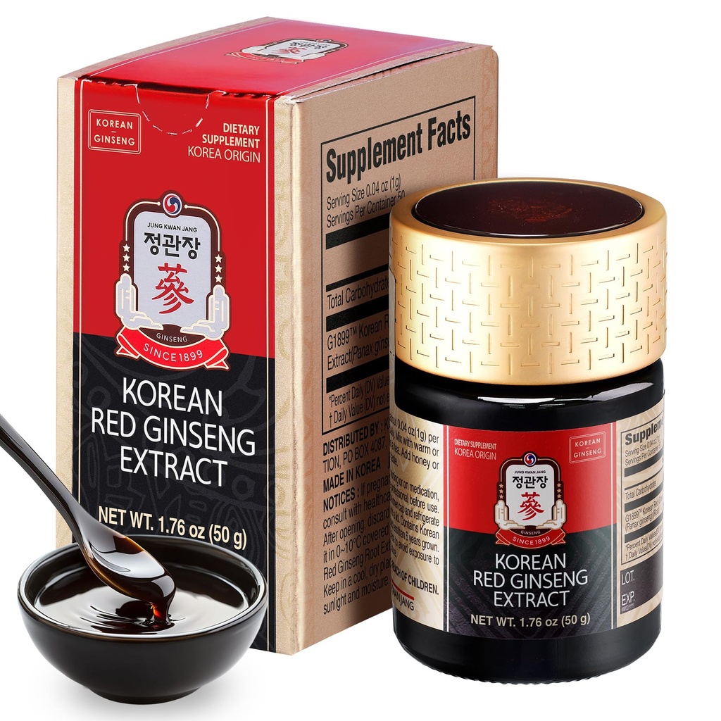 CheongKwanJang [韓国の赤いPanaxのGinsengの集中されたエキス50g] - 100% 6歳韓国のGinsengの根、Boostsの免疫システム、エネルギー、スタミナ、ヒーリング/回復、焦点/疲労