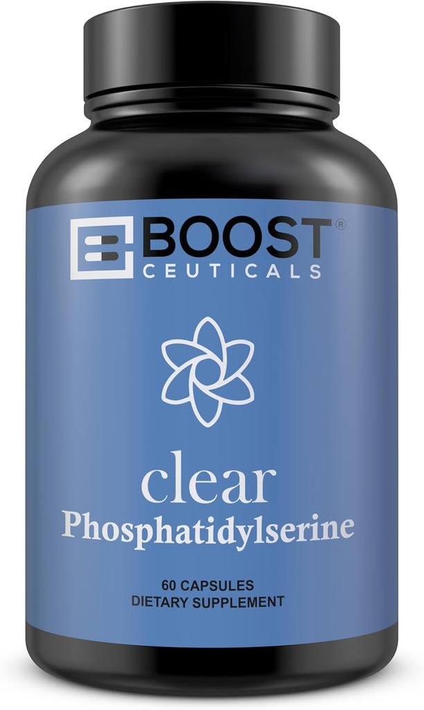 BoostCeuticals Phosphatidylserine 500mgコンプレックス - ビーガン脳睡眠サポートサプリメント - Phosphatidylserine 100mg Plus Ginko Biloba、Gotu Kola&More - いいえStearates非GMOグルテンフリー90Ct