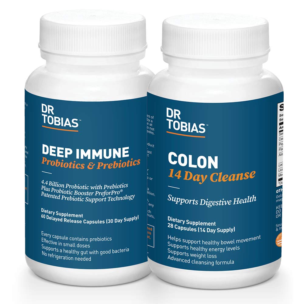 Dr. Tobias Digestive Kickstarter Bundle with Colon 14 Day Cleanse & Deep Immune Probiotics & Prebiotics   ビール天国
