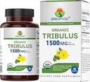 Brieofood Organic Tribulus 1500mg, 45 Servings, Vegetarian, Gluten Free, 90 Vegetarian Tablets