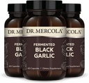 Dr. Mercola Fermented Black Garlic, 90 Servings (180 Capsules), Dietary Supplement, Supports Immune Health, Non-GMO