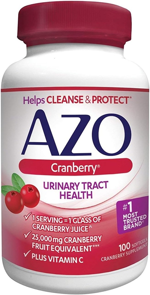 AZOクランベリー、最大強度、Softgels 100 ea(パッケージ4)