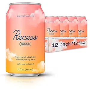 凹型マグネシウム&アダプトゲンドリンク、リラクゼーション飲料、12オンス(グレープフルーツタンジェリン、12パック)