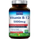 インテートビタリティビタミンB12 5000mcg、サブリンガル、ビーガンメチルコバラミン、高速解体錠、自然ピーチ風味、エネルギー生産をサポート&ヘルシーな神経系、240錠