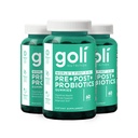 Goli Nutritional Supplement、Pre + Post + Probiotics Gummy - 180カウント - 世界初の3イン1グルテンフリー、ビーガン、非GMO、およびゼラチンフリー。