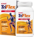 GNC TriFlex の高速機能 2.0 は、共同慰めおよび剛さ、グルコサミン/Chondroitin およびボスウェリアプラスのターメリックの臨床強さの線量を改善します、120 の小冊子