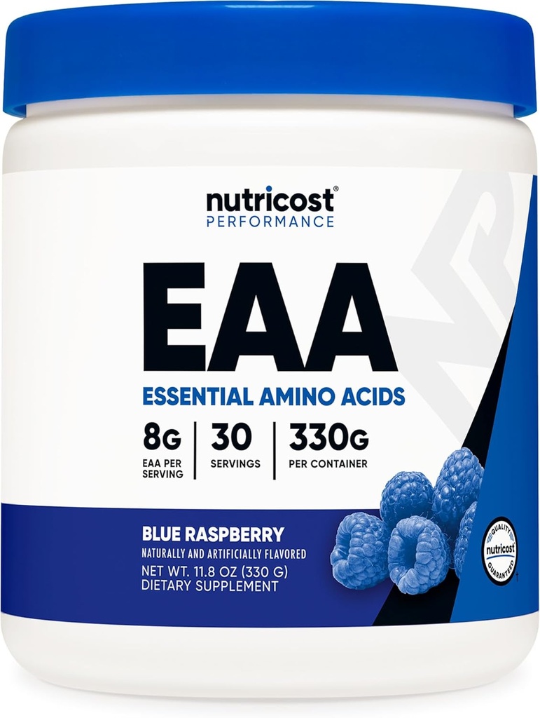 Nutricost EAAパウダー30サービング(ブルーラズベリー) - エッセンシャルアミノ酸 - Non-GMO、グルテンフリー、ベジタリアンフレンドリー