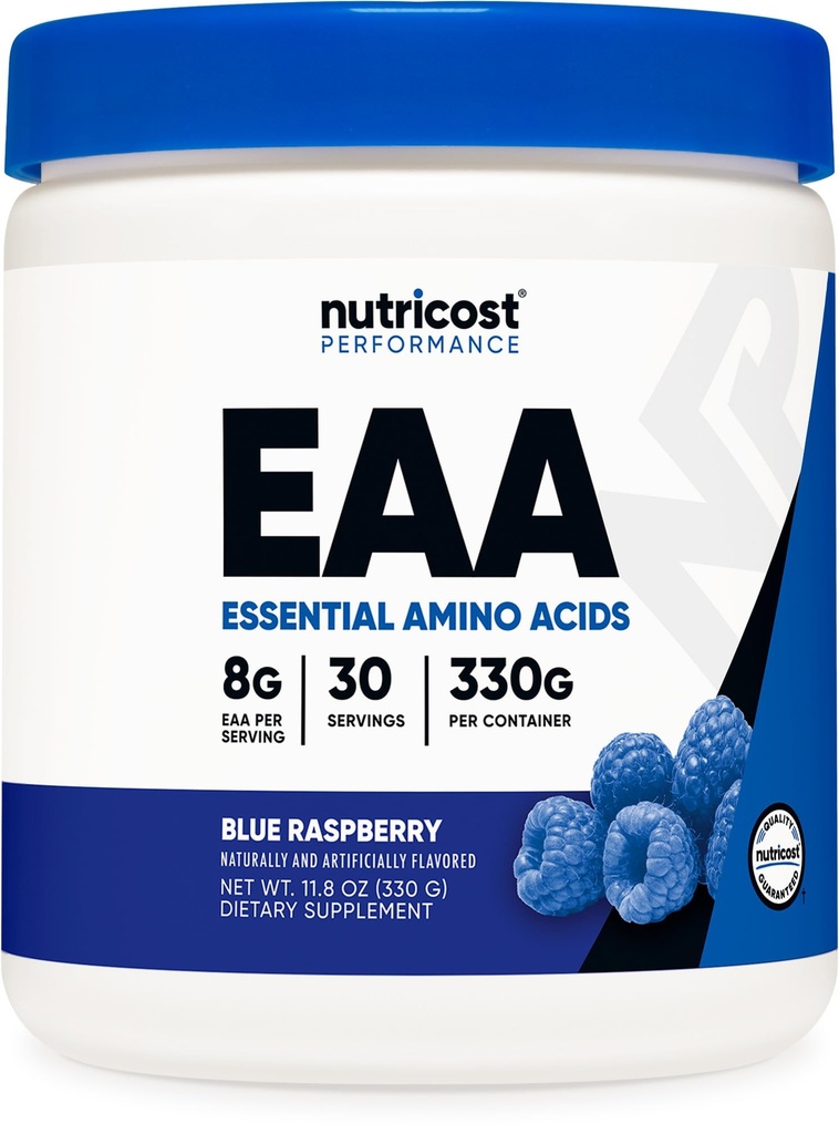 Nutricost EAAパウダー30サービング(ブルーラズベリー) - エッセンシャルアミノ酸 - Non-GMO、グルテンフリー、ベジタリアンフレンドリー