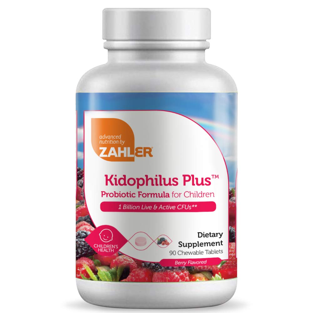 Zahler Kidophilus, キッズプロバイオティック, 子供のための素晴らしい試食プロバイオティクス, 認定コッシャー (90 カウント)