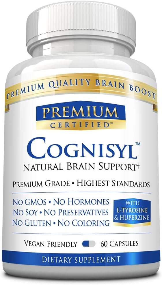 Cognisyl - 大きい記憶、精神的性能、エネルギーおよび焦点。 ビタミンBコンプレックス、セントジョンズワート、DMAEビットレート、バイオパリン - 60カプセル