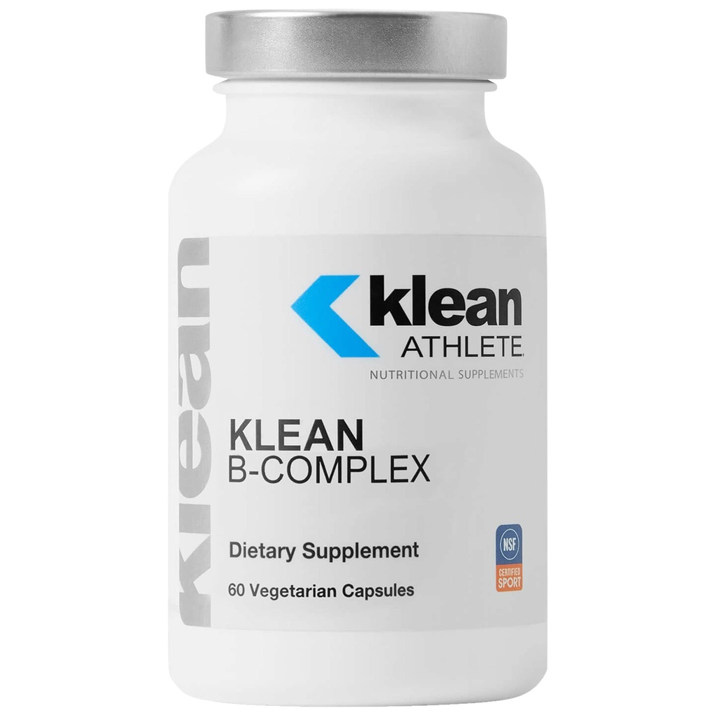 Klean AthletE Klean B-Complex | エネルギー生産、心機能、正常な細胞機能をサポート | NSFスポーツ認定 | 60 ベジタリアンカプセル