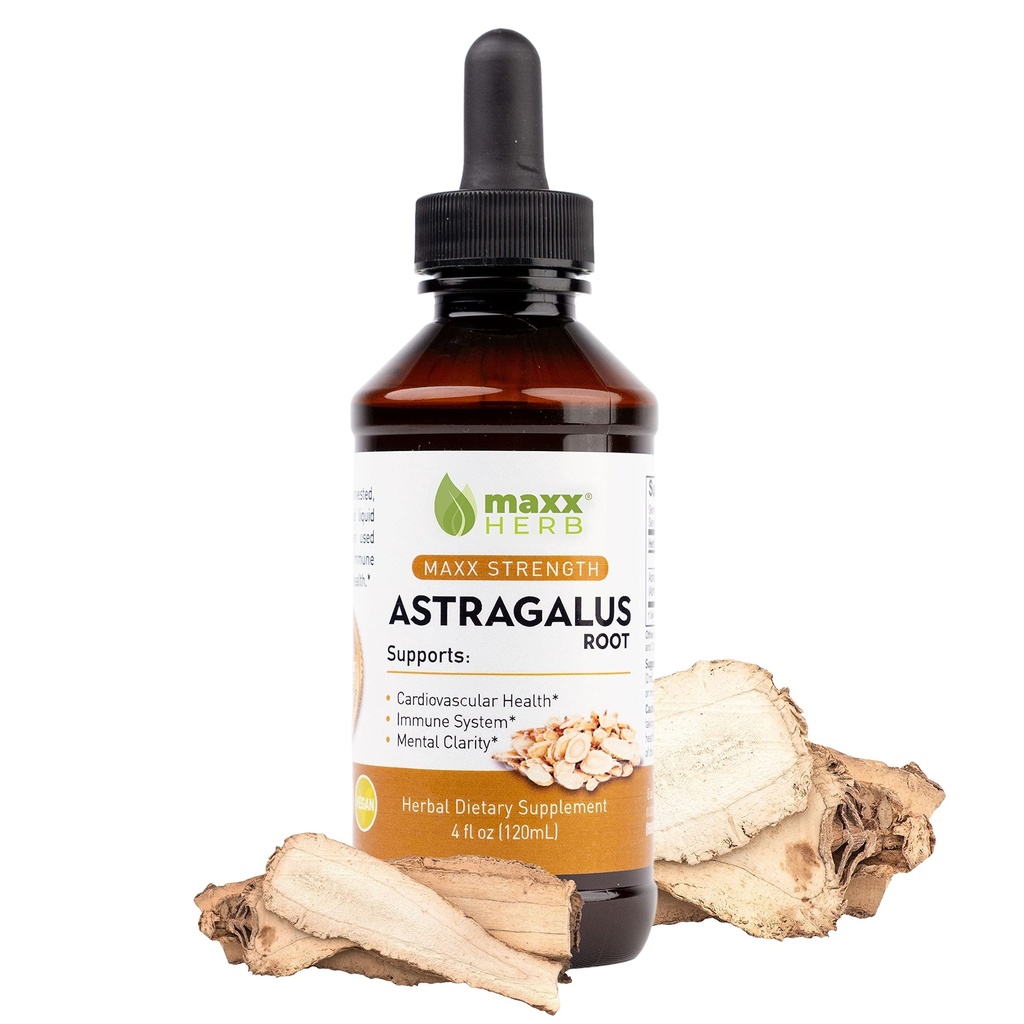 Maxx Herb Astragalusの根のエキス-最高の強さの液体のチンキは免疫力サポートのためのカプセルか粉よりよく吸収します- 4つのOzのびん(60のサービング)