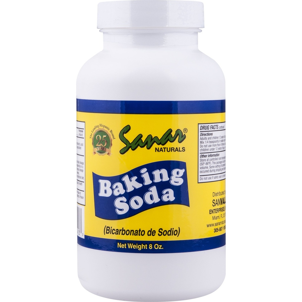 サナーナチュラルズベーキングソーダ、8オンス - 消化管サポートとしてAntacid、ベーキング、クリーニング、消臭、およびもっと