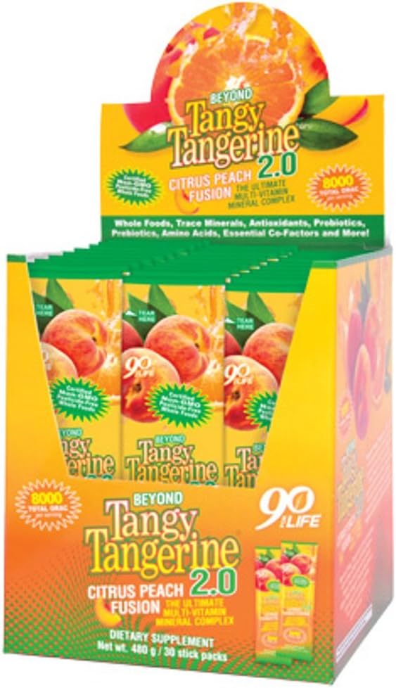 Tangy Tangerine 2.0 30の棒のパックを越えて