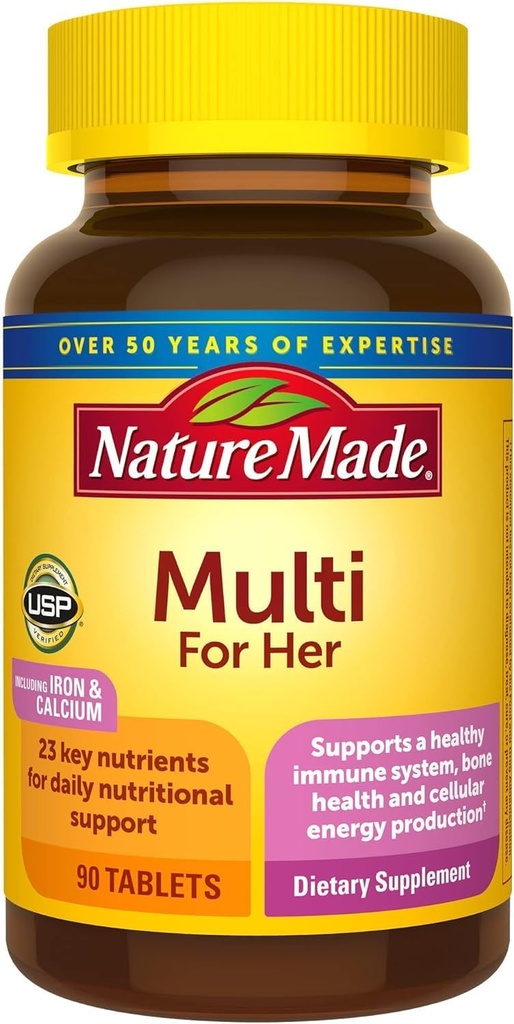 自然は彼女ののためのMultivitaminを、女性のための毎日の栄養サポートMultivitamin作りました、性質は女性のビタミン及び鉱物、90のタブレット、90の日の供給をしました