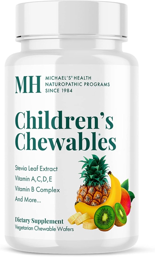 MICHAEL'S Health Naturopathic Program 子供の咀嚼剤 - 60 ベジタリアンウエファー - フルーツパンチフレーバー - マルチビタミン&ミネラルサプリメント - コーシャ - 30 宛先 60 サービング