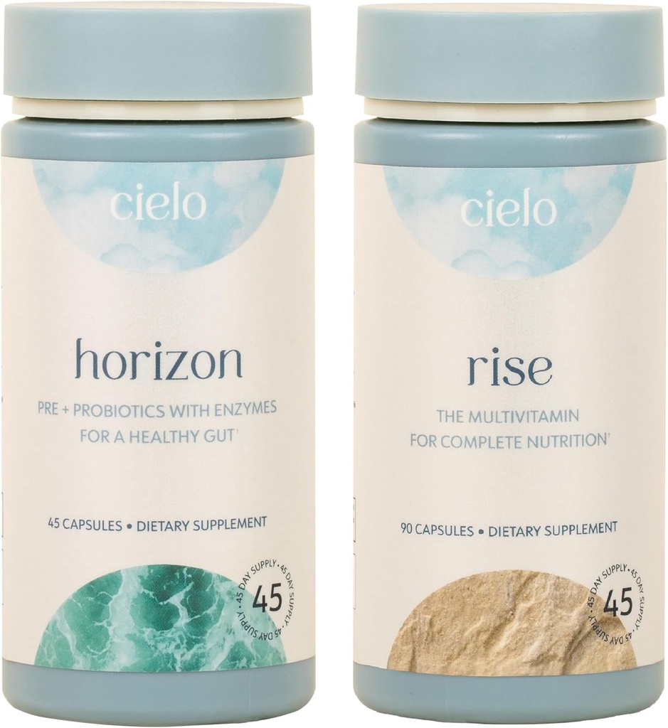 Cielo Probioticsとマルチビタミンセット - 究極の消化器サポート - 45日の供給