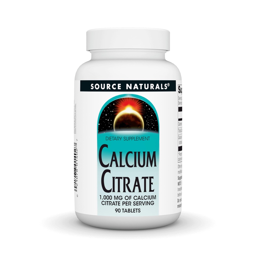 SOURCE NATURALSのカルシウムはサービングごとのカルシウムの1,000のmgを、90の計算重くします