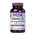 Bluebonnet栄養ビタミンD3 5000 IU野菜カプセル、筋肉&骨格成長のエイズ、Lanolin、D3、非GMO、グルテンフリー、豆乳無料、コシャ、60カウントからのコレステロール