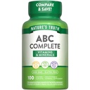 男性と女性のための自然の真理大人のABC完全マルチビタミン | 100カプレット | 非GMO&グルテンフリー