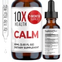 10X健康カルムLのテアニンの補足の液体の低下-100mg L'Theanineの低下及び100mg GABAはNerves、カルム及び圧力-自然な味2.03 Flのozを支えるために補います。