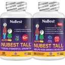 NuBest バンドルトール 10 + 60 カプセル 背の高いキッズ 90 咀嚼可能なタブレット | 子供のための高成長サポート | カルシウム、ビタミン D3 K2、コラーゲン&ハーブブレンド