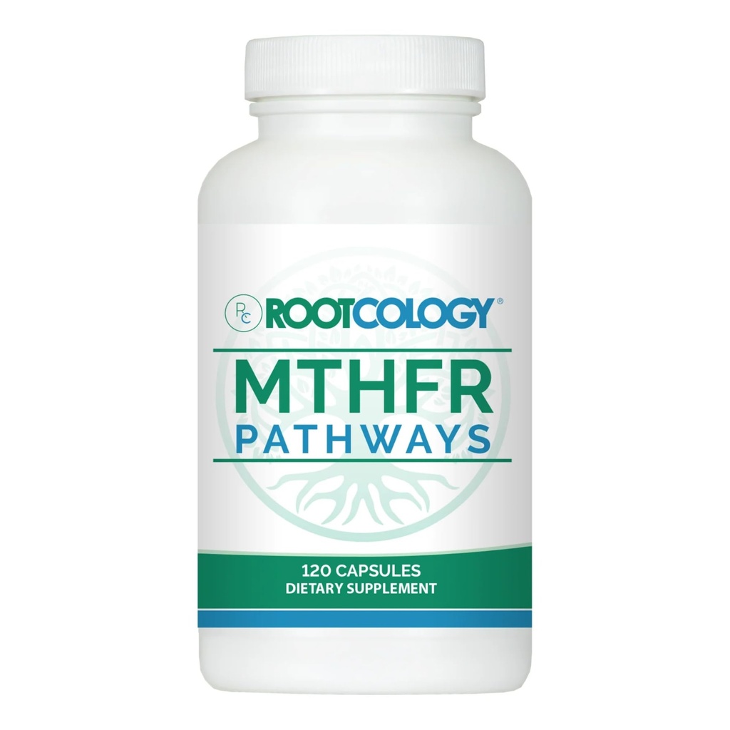 Izabella Wentz博士によるRootcology | MTHFR Pathways | ビタミンB6、B12およびFolateによるメチル化サポート | 免疫・エネルギー・脳の健康をサポート | 120カプセル