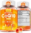 砂糖を含まないCoQ10-250mg/500mgはグミーを満たしました-プラスオメガ3、EPA + DHA、B3及び亜鉛- Hear-tの健康、細胞エネルギー、酸化防止サポート、最大60日の供給、ビーガン60Ctsのための超Co Q-10の補足