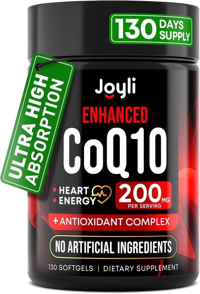 高吸収性CoQ10 200MG - 心の健康及びエネルギーの生産のためのCo Q10、200mgのSoftgels - 高められたCo Q 10の補足の酸化防止剤および亜麻仁油-CoQ10のサービングごとの200mg
