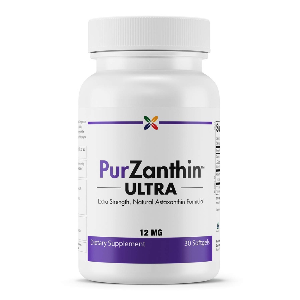 開始の老化を止めて下さいPurZanthinの超自然なアスタキサンチン12のMGのSoftgels (1のパック)