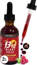 Bricker Labs B-12 Blast Liquid Vitamin B12 and Folic Acid Supplement, Support Energy Production, Great Tasting Liquid Vitamin B12 Dietary Supplement in Natural Raspberry Flavor, 2 fl oz Bottle