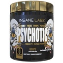 Insane Labz の精神的な金、高い興奮剤のプレワークアウトの粉、ベータ アランナイン、DMAE の Bitartrate との極端な持続エネルギー、ポンプおよび持久力無し、ブースター無し(60 のサービング、ブドウ)
