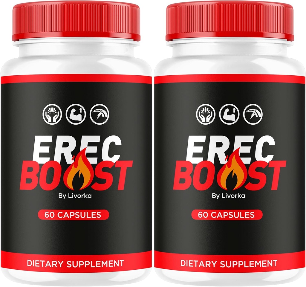 (2 パック) ErecBoost カプセル, オリジナル カプセル サプリメントパスタ - 高度な式, 120 2 ヶ月のカプセル