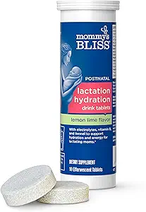 Mommy's Blissの乳化のHydrationの飲み物のタブレット、レモン ライムの味、電解質+ Bのビタミン、1のパック(10のタブレット)