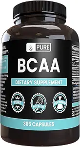 純粋な元の原料 BCAA (365 のカプセル)マグネシウムか米の注入口無し、常に純粋、実験室は確認しました