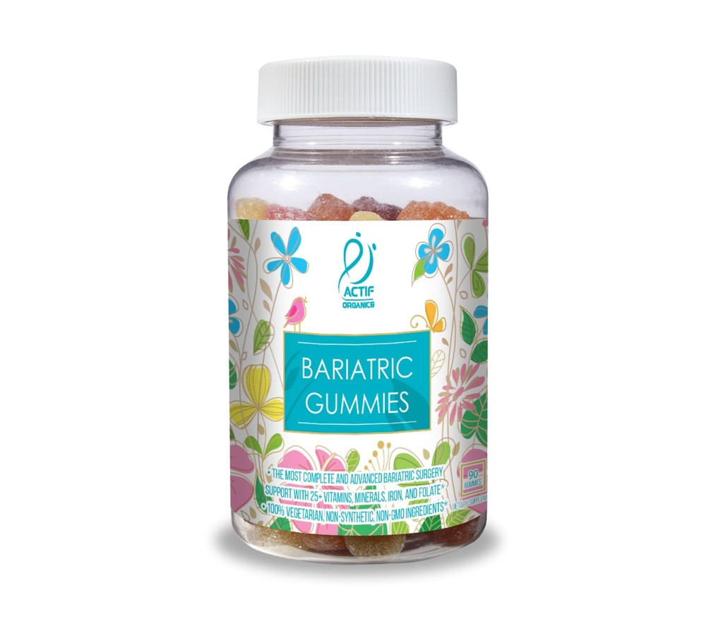 ACTIF 有機性ビタミン 25 + 有機ビタミンとバリアトリ手術のためのミネラル、高度な式 - 非GMO、90 カウント
