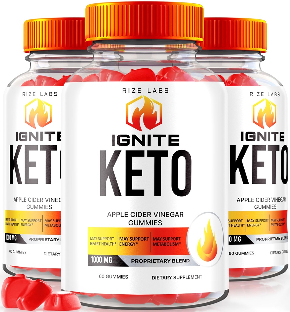rize の実験室(高度の減量のための 3 のイグナイト Keto ACV のガミーのパック、ケト イグナイトの補足(180 のガミー)