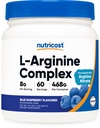 Nutricost L-Arginine Complex(ブルーラズベリー、60サービング) - グルテンフリー、非GMO