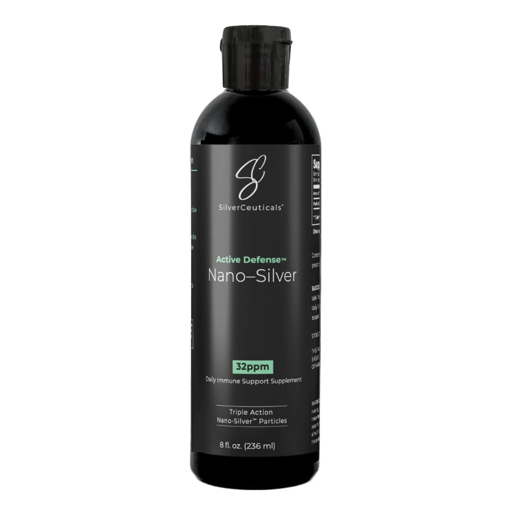 コロイドシルバーw /ナノテクノロジー - 32ppm 8oz - 8Xより効果的 - 自然な免疫サポート - 病気の日を保存 - 年齢5 & アップ - アウトパーフォームの高いPMシルバー - 味と臭いなし - 3rdパーティーテスト