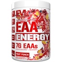 Evlution Nutrition EAAエナジー - プレ&ポストワークアウトパウダー - マッスルビルディング&リカバリサプリメント - 7gエッセンシャルアミノ酸+ 5g BCAA - クリーンエネルギー - カフェイン - 30サービング - フルーツパンチ
