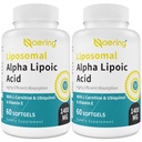 LiposomalのアルファLipoicの酸1400mgのSoftgels、Lカルニチン1000mgのALAの補足、Ubiquinol (活動的なCoQ10) 100mgおよびビタミンE 10mgの酸化防止剤、Nerve、エネルギー120のSoftgelsのためのアルファLipoicの酸