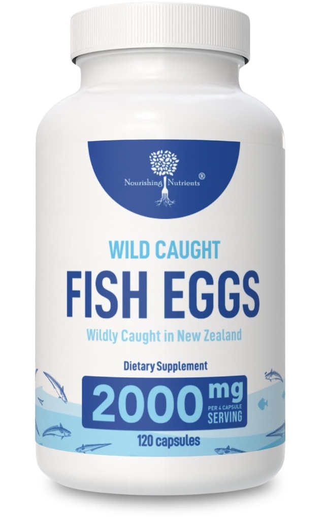 野生の獲れた魚の卵 2,000mg - 目、脳の健康のためのオメガ3の補足、免疫、骨および歯、オメガ3-6-9の魚の卵のカプセルとの泥サポートを支えて下さい