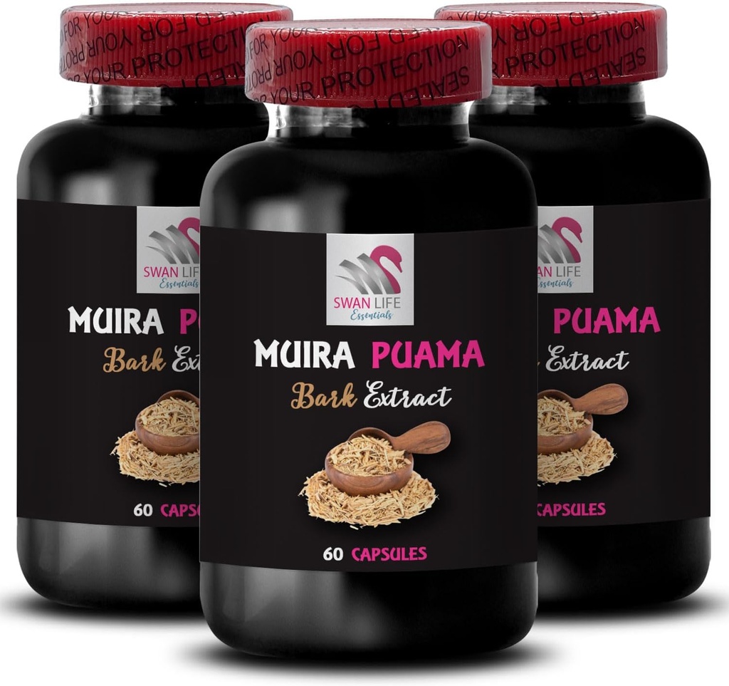 動的エネルギーの流れ - MUIRA PUAMAのアークのエキストラクト - 植物ベースの強さ、毎日のエネルギー ブースト、草のドライブ活発化、冒険の燃料、バランスの上昇、毎日サポート、バイタルブースト3は180カプセルをびん詰めにします