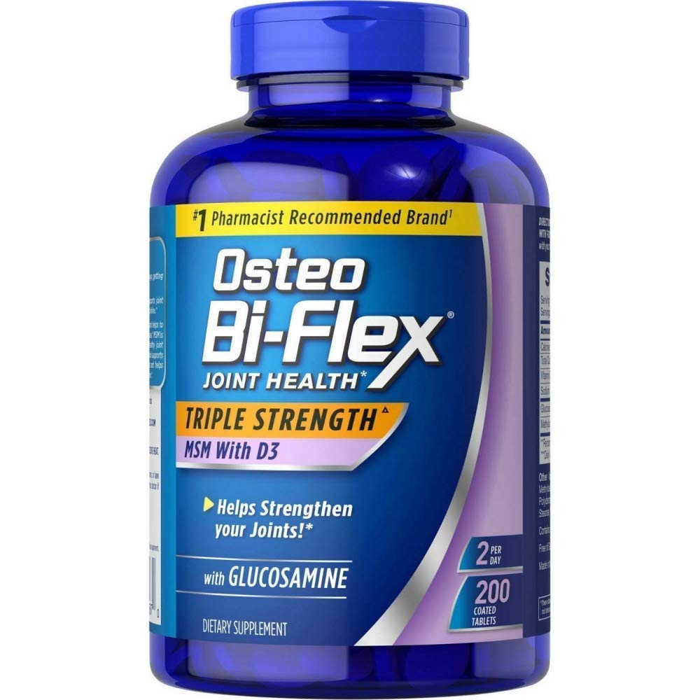 OsteoのBiの屈曲の補足のGlucosmine 1500のMgのビタミンD 1000IU (200Count)、200Count 1のパック