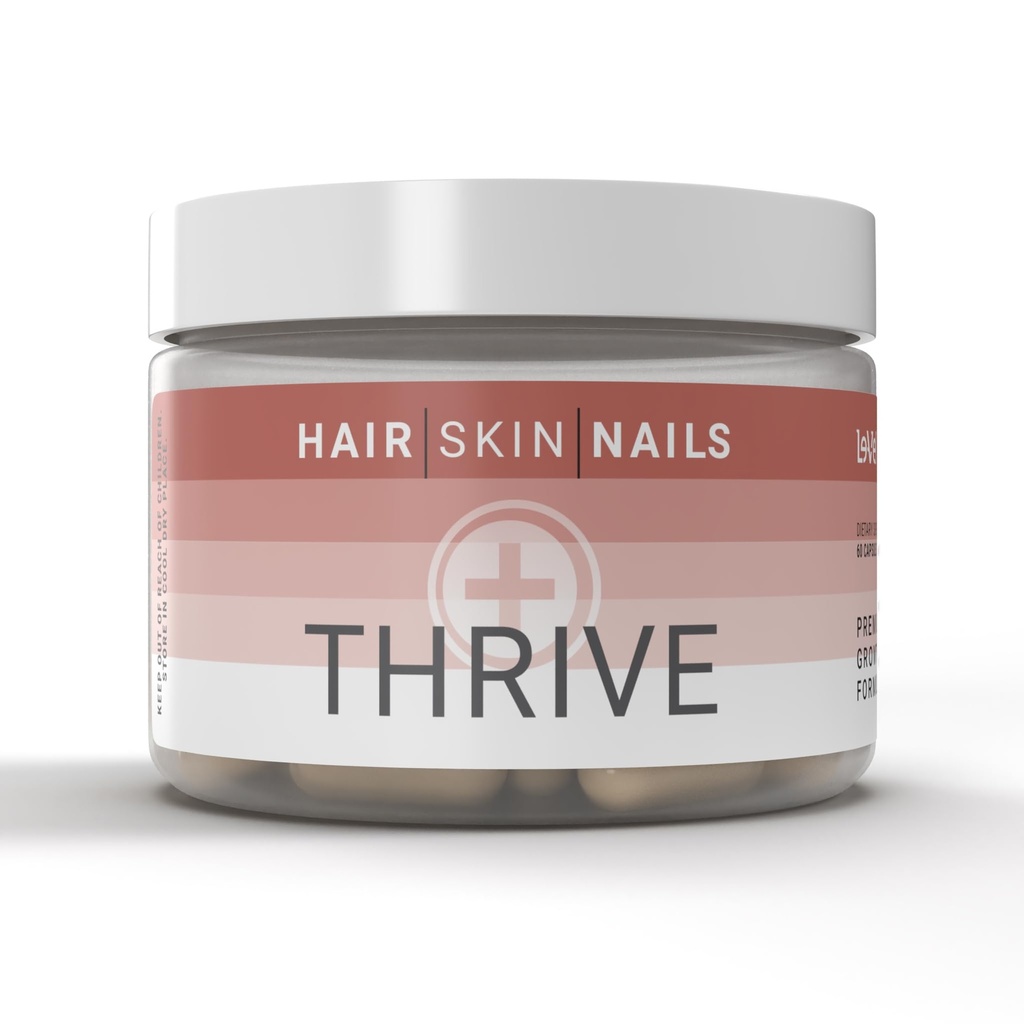 Le-Vel Thrive、Biotin 3500mcg、ビタミンC、亜鉛およびTurmericの優れたコラーゲン - 毛、皮、釘、接合箇所–加水分解された海洋のコラーゲン、Ashwagandha、ケラチン、有機昆布60のカプセル
