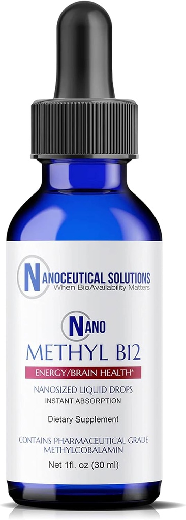NANO METHYL B-12、1000MCG の Methylcobalamin、使用するために強い ABSORPTION のための nanosize の液体低下。 おいしい果実味。