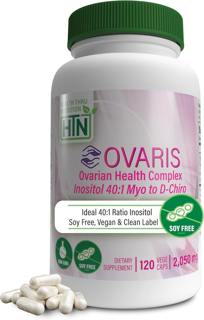 健康スロー栄養 OVARIS | 卵巣健康コンプレックス | イノシトール 40:1 マイオ～D白 | ホルモン・卵巣機能サポート | ビタミンB8 女性用サプリメント | 認定ビーガン非GMO | パック120